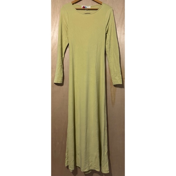 Free People FP Beach Aubre Open-Back Essential Maxi Mustard Yellow - Picture 5 of 8